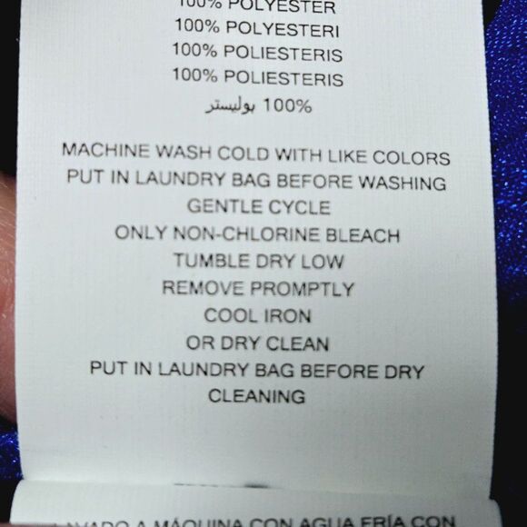 NWT MICHAEL KORS LONG SLEEVE PEPLUM HEM FAUX WRAP TOP/TUNIC ROYAL P/L MSRP $98 - Picture 10 of 10